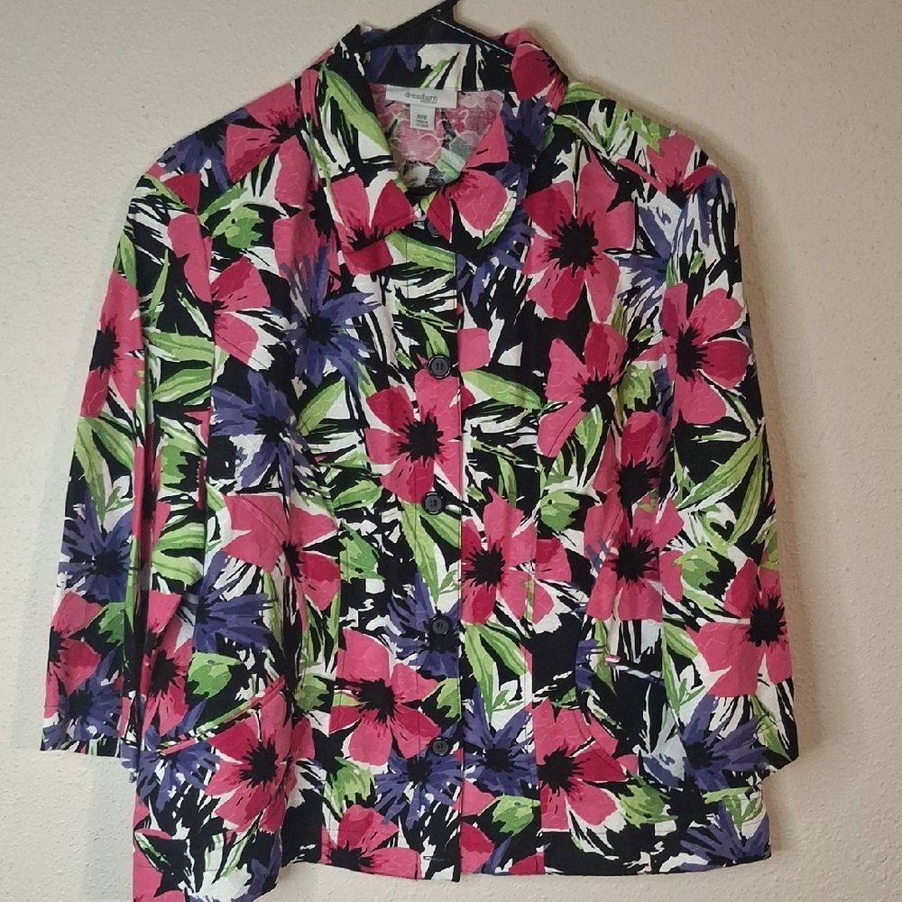 Dress Barn Floral Women's Jacket size 20W